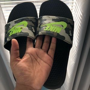 Camo nike slides